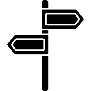 two-opposite-arrows-on-a-pole_318-62114