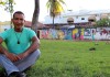 Depredação da arte: Pintura de Sálvio Júnior é apagada em praça de Cáceres