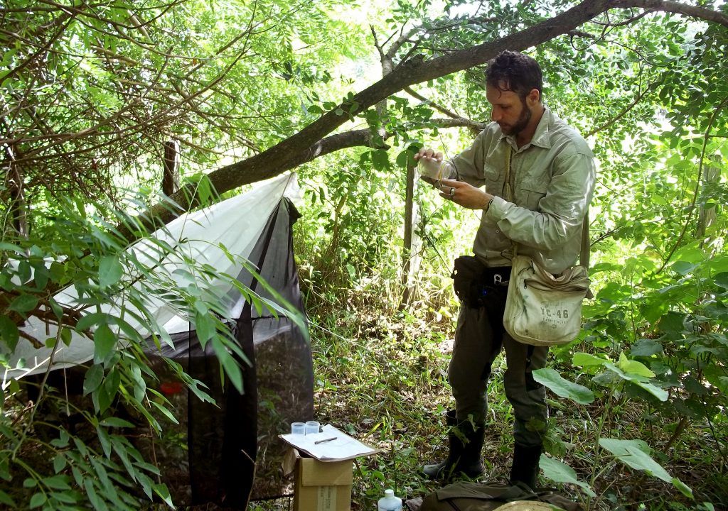 Prof. Rodrigo em seu habitat natural. - Foto: Gisele Catian